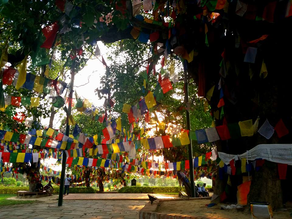 Prayer Flags Lumbini Nepal Julie Jewels Bertrand Vipassana Buddhist Meditation Retreat